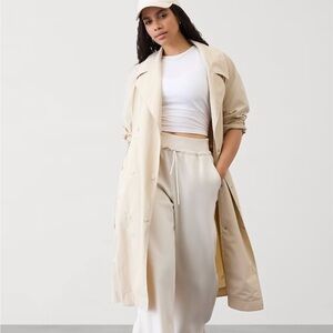 Athleta Beige Trench Coat